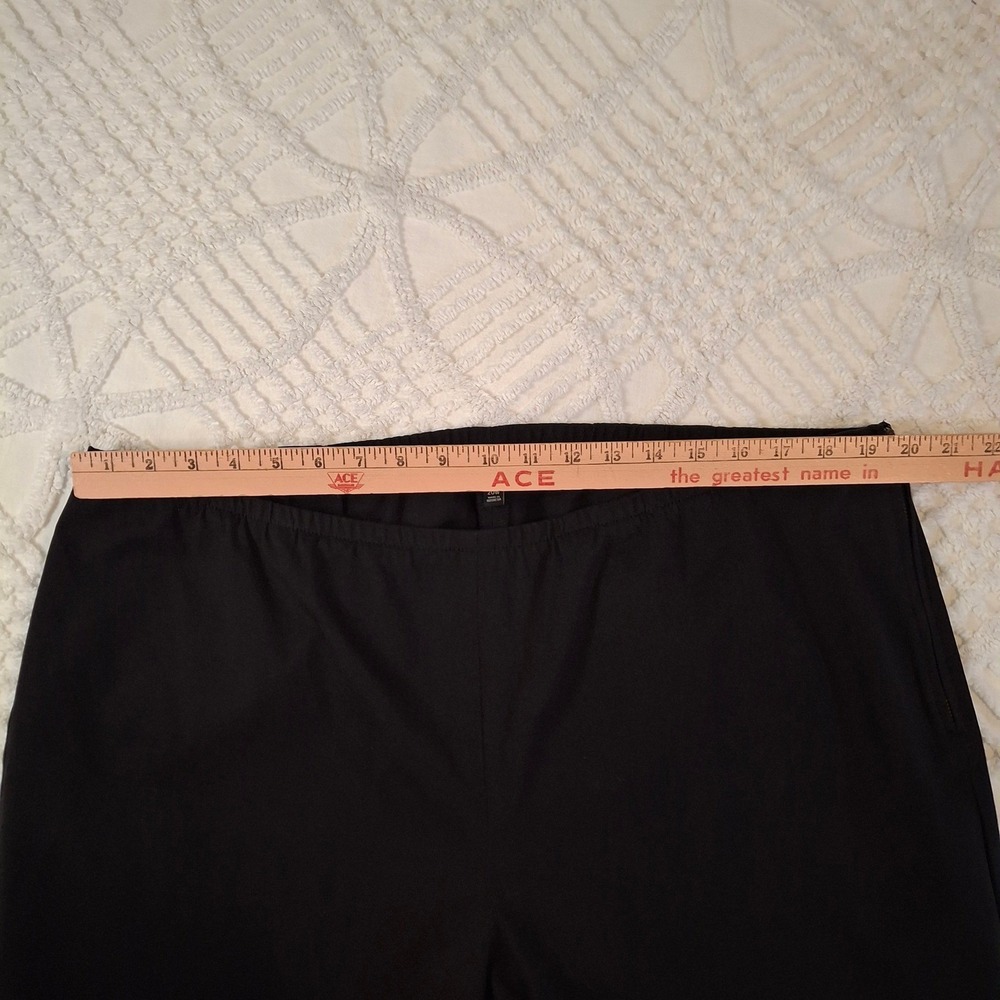 Talbots Women 20W Pants Black Side Zip Stretch Straight Leg Trousers - Picture 3 of 7